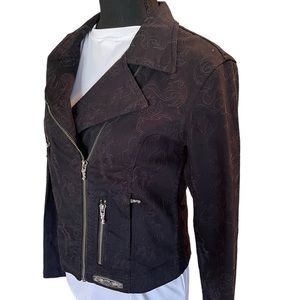 Harley-Davidson BLACK Jean Jacket Embroidered